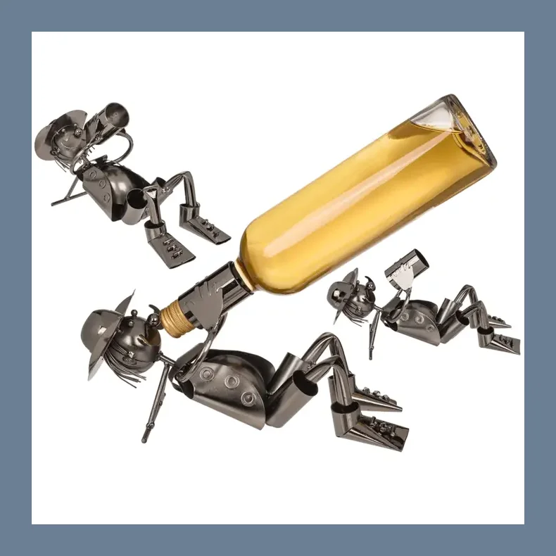 T�rstig sj�l Vinflaskeholder metal