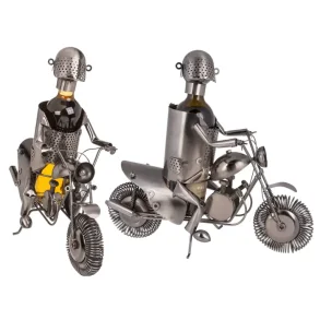 motorcykel 3 Vinflaskeholder metal
