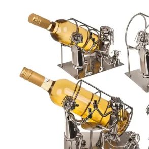 K�rlighed 2 Vinflaskeholder metal