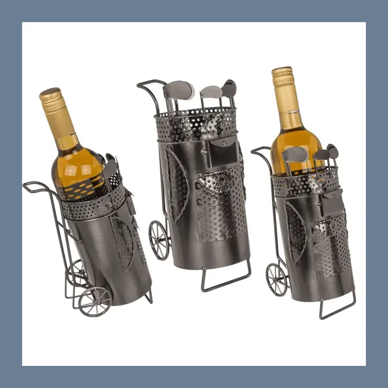 Golfvogn Vinflaskeholder metal