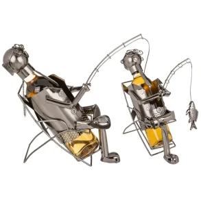 Fisker 2 Vinflaskeholder metal