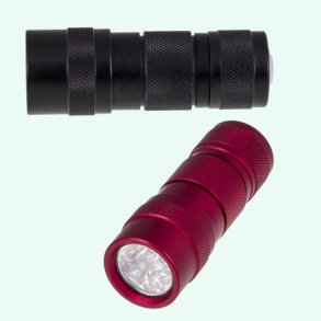 LED Lommelygte med 12 dioder -LED 219 R�d