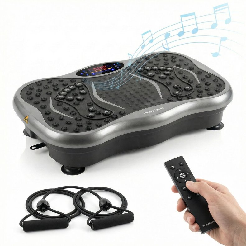 Vibrationsplatform med H�jttaler, Modstandsb�nd og Fjernbetjening Vivflow